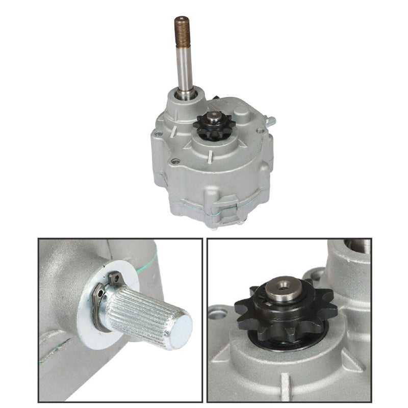 marddpair Go Kart Forward Reverse Gearbox Replacement for 2HP-13HP Engine Local 10T #40 41 and 12T #35 TAV30 Series, 3 Shift Modes 2300 RPM - Image 4